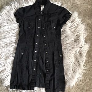 Collared jean dress